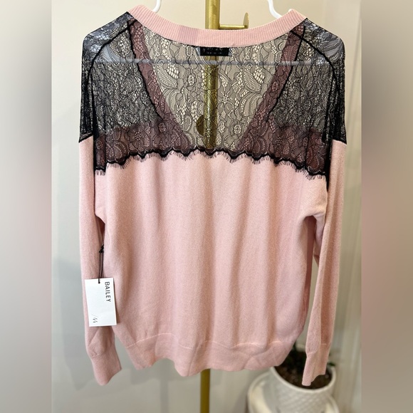 Bailey 44 Lace Detail Sweater - Picture 2 of 4